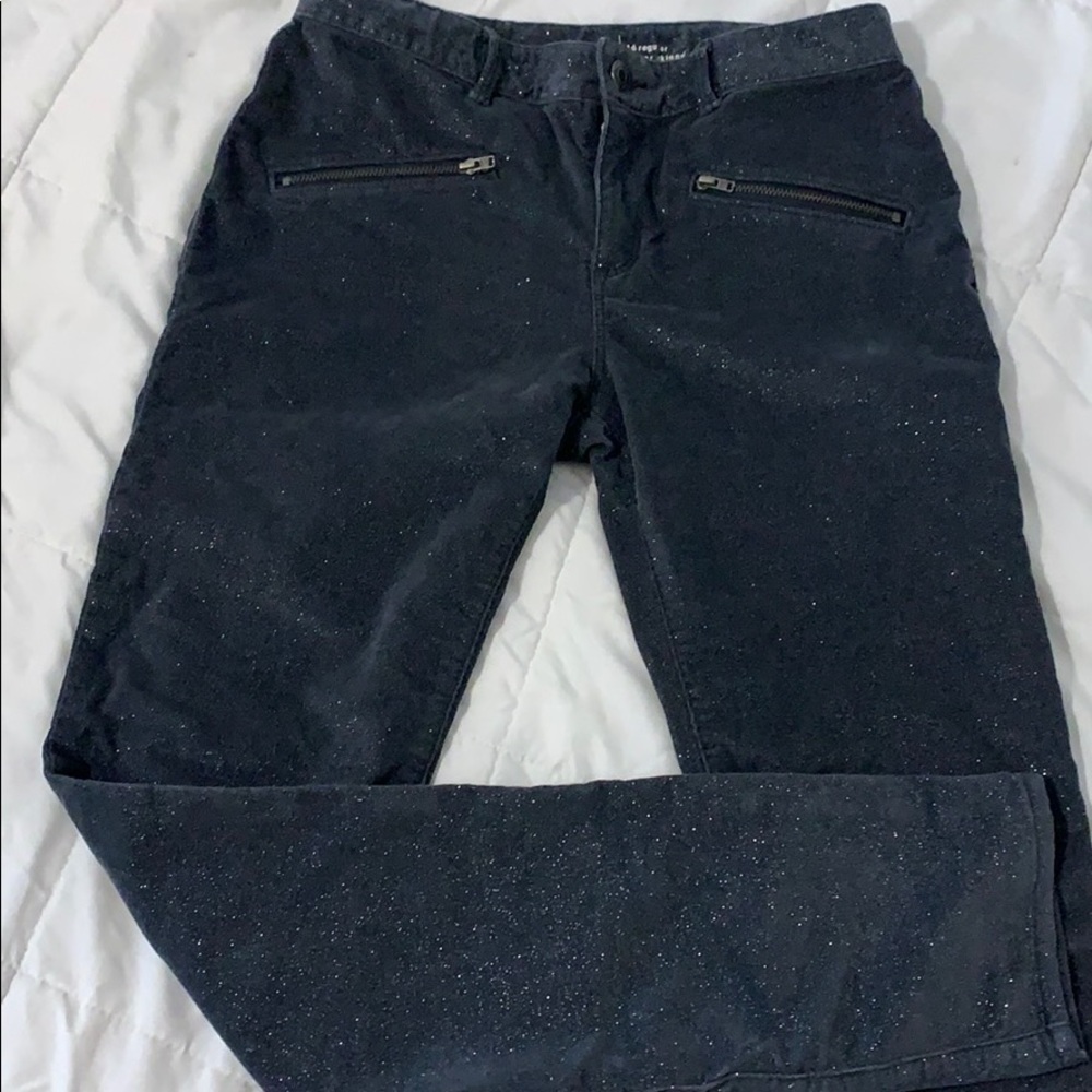 Gap super skinny glittery gray pants